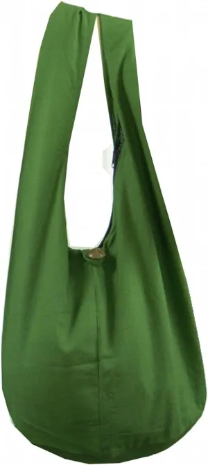BTP! Thai Monk Buddha Cotton Sling Crossbody Messenger Bag Shlouder Purse Hippie Hobo Medium