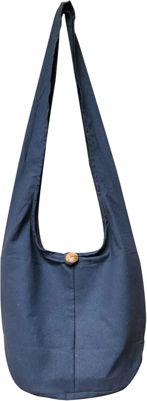 BTP! Thai Monk Buddha Cotton Sling Crossbody Messenger Bag Shlouder Purse Hippie Hobo Medium