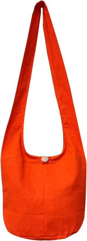 BTP! Thai Monk Buddha Cotton Sling Crossbody Messenger Bag Shlouder Purse Hippie Hobo Medium