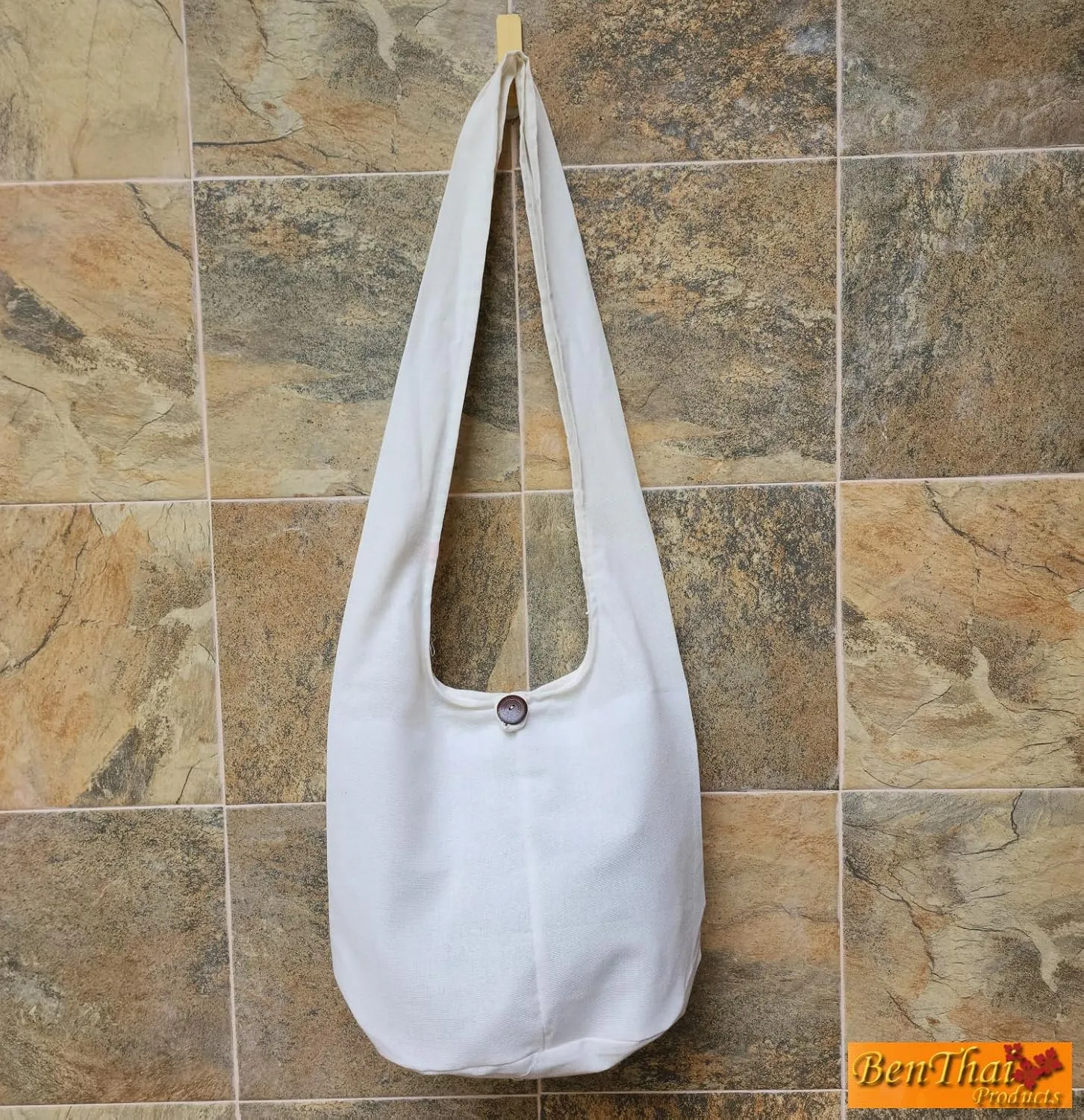 BTP! Thai Monk Buddha Cotton Sling Crossbody Messenger Bag Shlouder Purse Hippie Hobo Medium