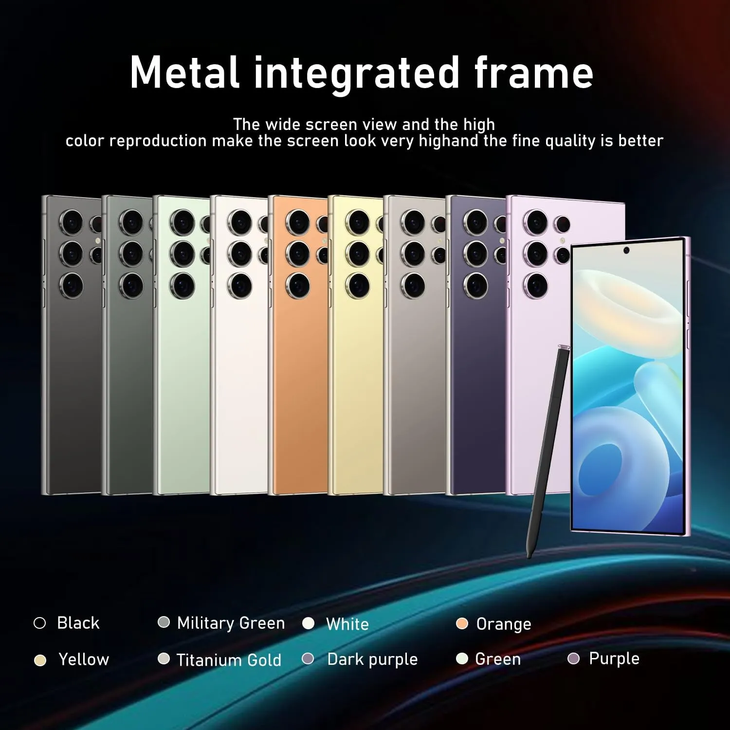 C24 Ultra 5G Smartphone, 6 256GB Unlocked Phone,48 108MP Zoom Camera，6800mAh 6.8" HD Screen Unlocked Cell Phone, 6 256GB Android13.0,Face ID/Fingerprint Lock/GPS (Black)
