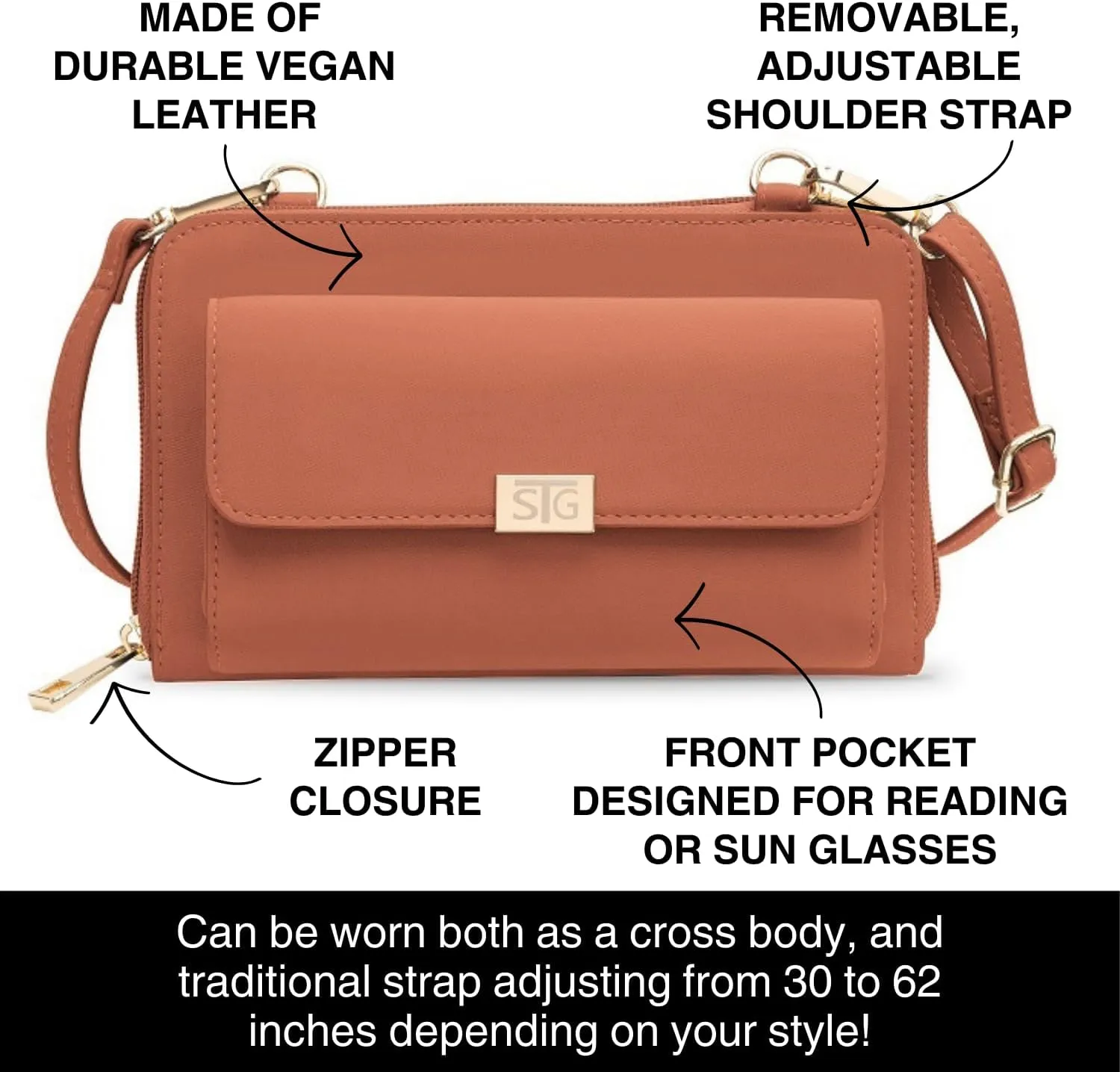 Captiva Touch Screen Women's Crossbody Handbag - Cell Phone Purse & Case