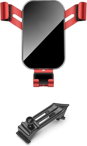 Car Phone Holder for Buick Excelle 2015-2020,ABS Car Phone Mount Cradle Air Vent Car Phone Mount Ultra Stable Hook Clip 360° Rotation for 4.0''-7.0'' Smartphones Car Accessories,Red