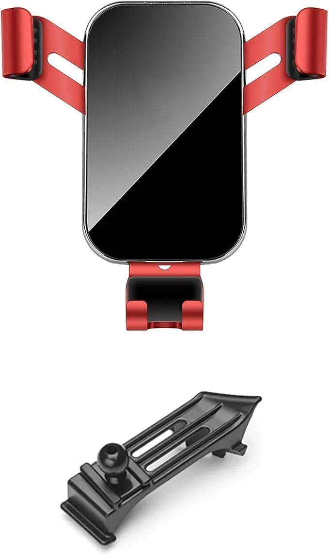 Car Phone Holder for Buick Excelle 2015-2020,ABS Car Phone Mount Cradle Air Vent Car Phone Mount Ultra Stable Hook Clip 360° Rotation for 4.0''-7.0'' Smartphones Car Accessories,Red