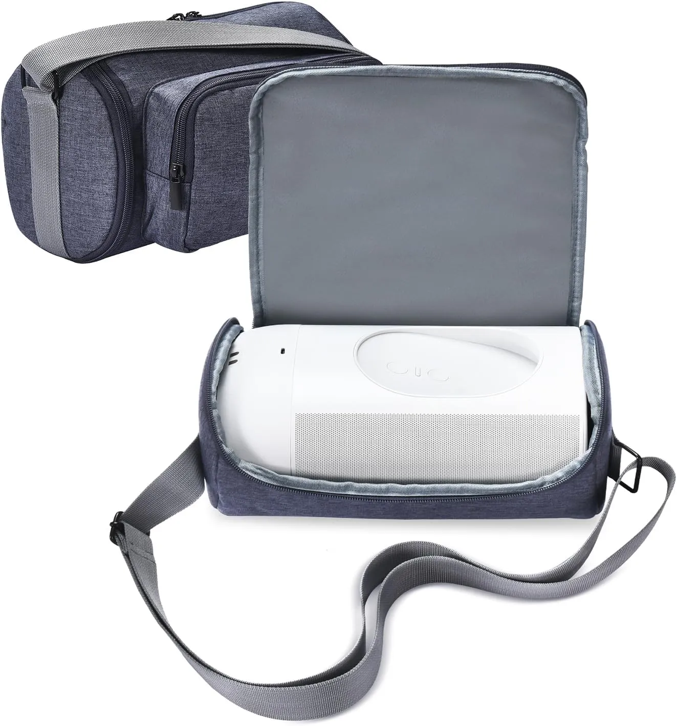 Case for Sonos Move/Move 2 Smart Speaker,for Bose SoundLink Max Portable Speaker,Travel Bag Carrying Cover for Sonos Move/Move 2 Charging Base,Cable(Blue)