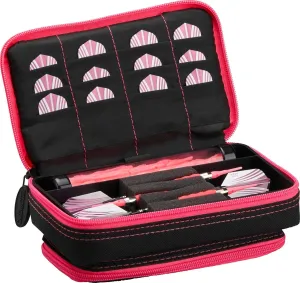 Casemaster Plazma Plus, 3 Dart Case for Soft and Steel Tip Darts Features Large Front Mobile Device Pocket, Built-in Storage Tube and Pockets for Flights, Tips, Shafts, and Personal Items