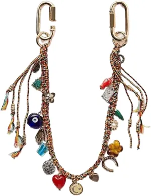 Chain Beaded Rope Braided Keychain for Handbag Purse Backpack Accessories for Bag Purse Accessories for Women