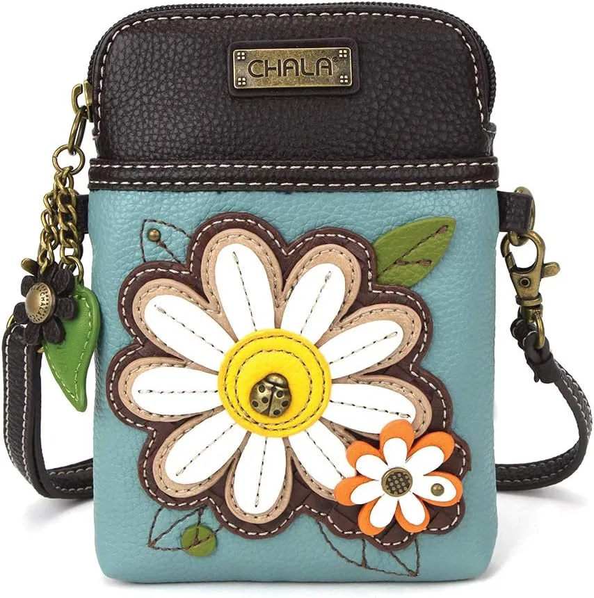 CHALA Crossbody Cell Phone Purse | Women's Multi-Color Wristlet Handbags with Adjustable Strap