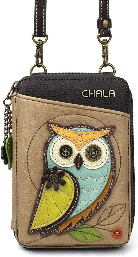 CHALA Wallet Crossbody Cell Phone Purse - Women Faux Leather Multicolor Handbag with Adjustable Strap
