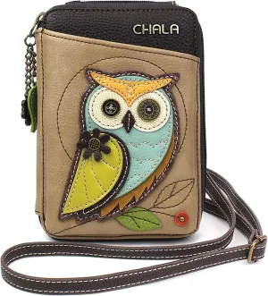 CHALA Wallet Crossbody Cell Phone Purse - Women Faux Leather Multicolor Handbag with Adjustable Strap
