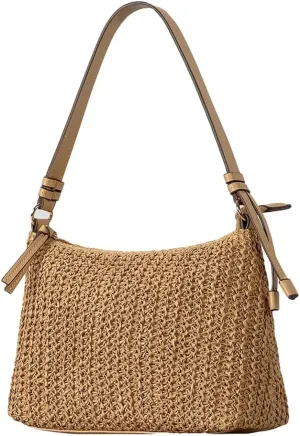 Chic Straw Beach Bags for Women Handwoven Beach Tote Bag Straw Summer Boho Bag Vacation Shoulder Purse Crossbody Handbag 2025
