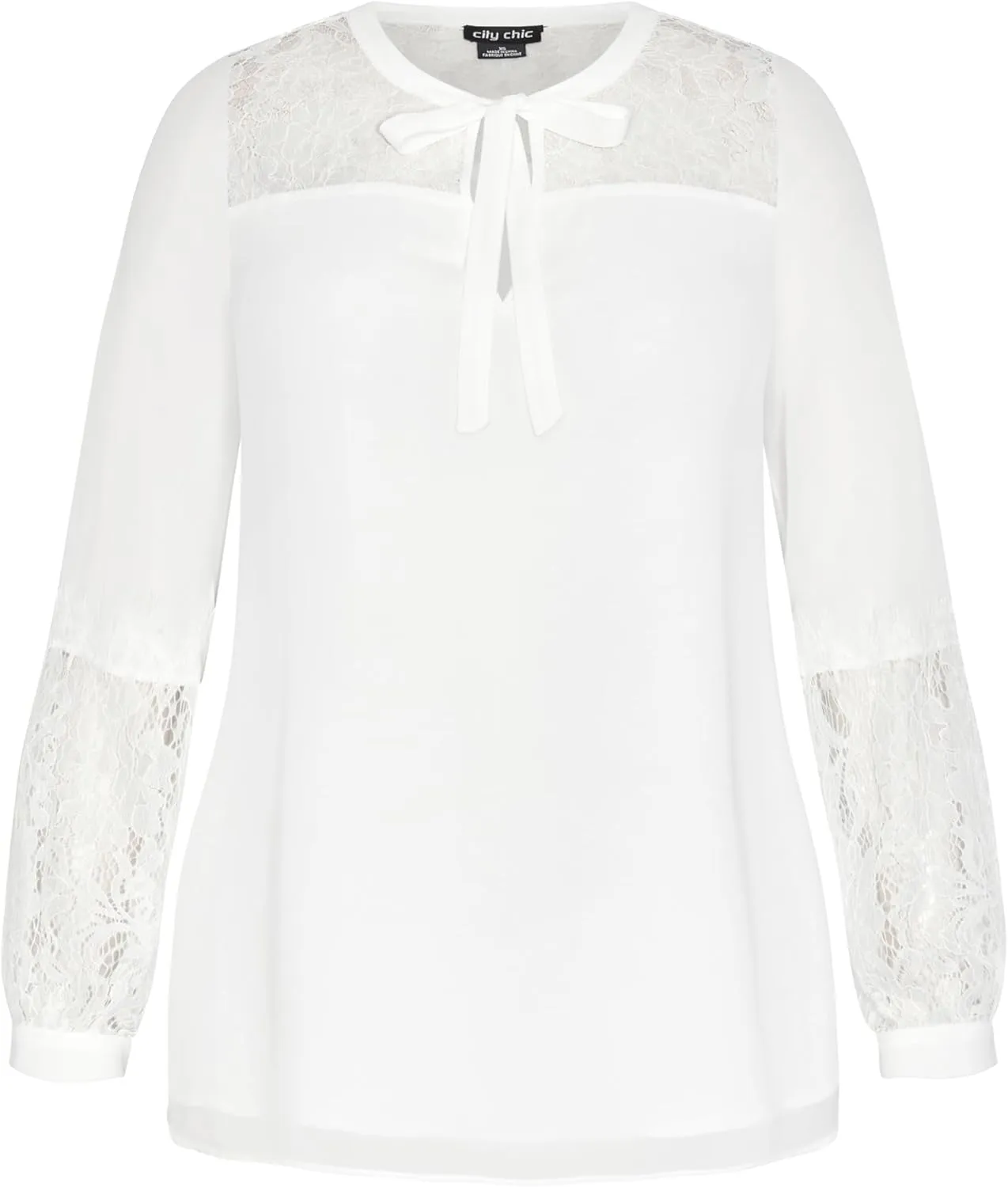 City Chic Women's Mysterious Lace Top