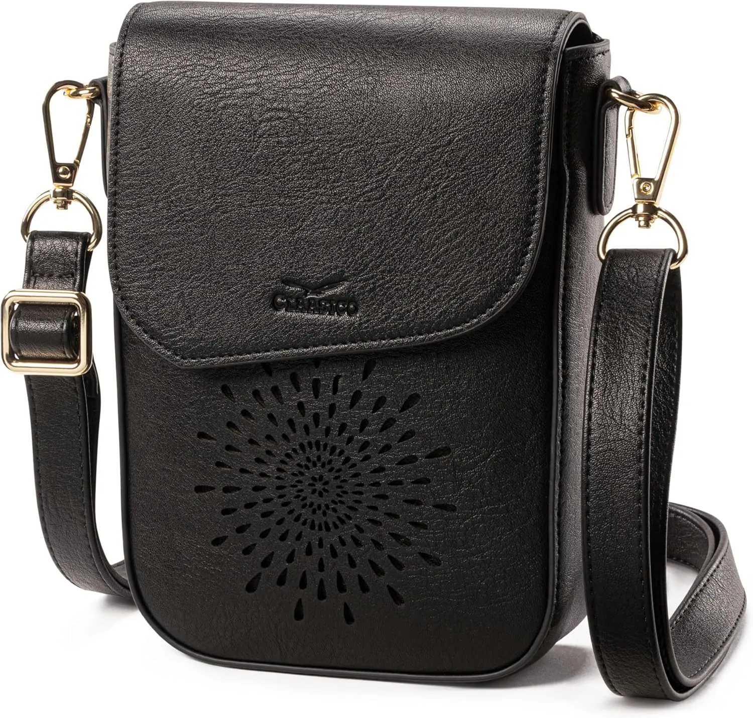 Claasico Crossbody Bag for Women, RFID Phone Purse, Card Slots Coin Pocket w/strap, Phone Holder PU Leather Crossbody Purse