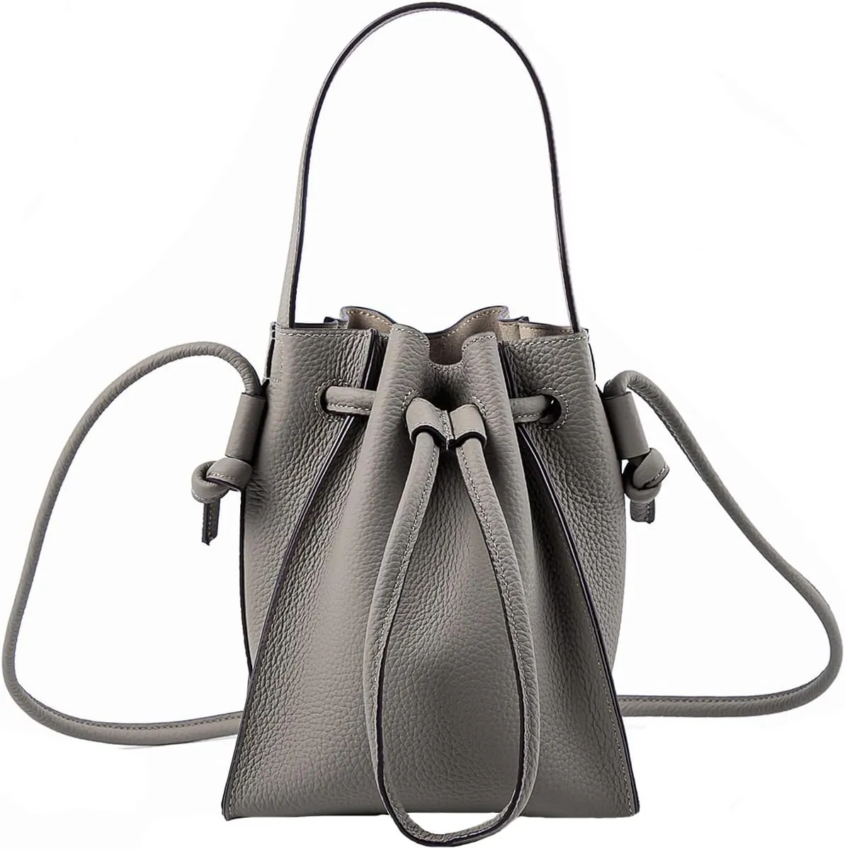 Classic Drawstring WomenuBucket Shoulder Bag