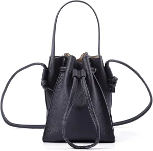 Classic Drawstring WomenuBucket Shoulder Bag