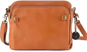 Classic Leather Crossbody Bag for Women with Multiple Compartments & Adjustable Shoulder Strap