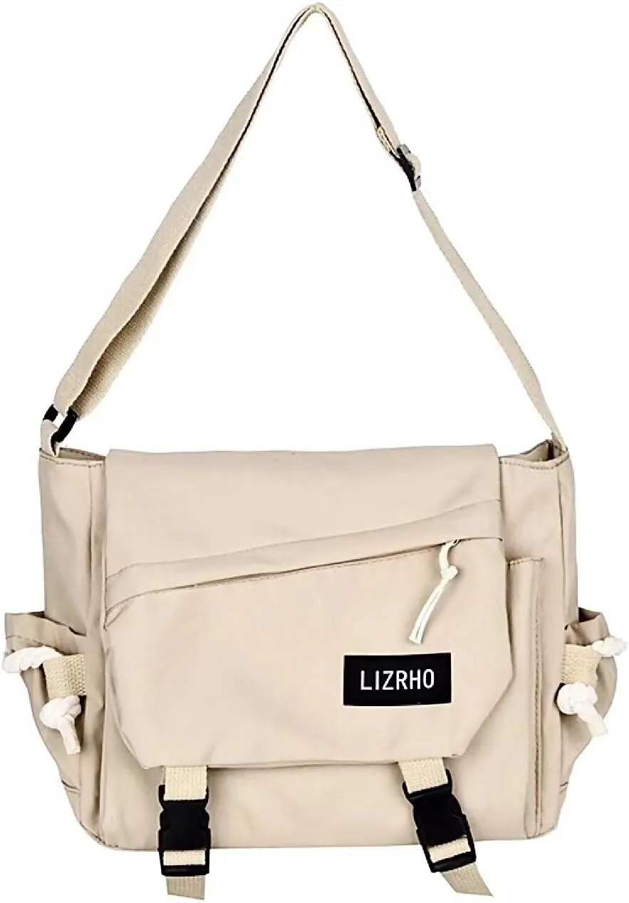 Classic Messenger Bag Cute Crossbody Bag Vintage Nylon Shoulder Bag Kawaii Purse with Upgraded Feature Travel Essentials