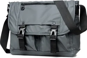 Classic Messenger Bag with Anti-Theft Pocket Large Crossbody Bag Vintage Shoulder Bag Waterproof Purse Travel Essentials