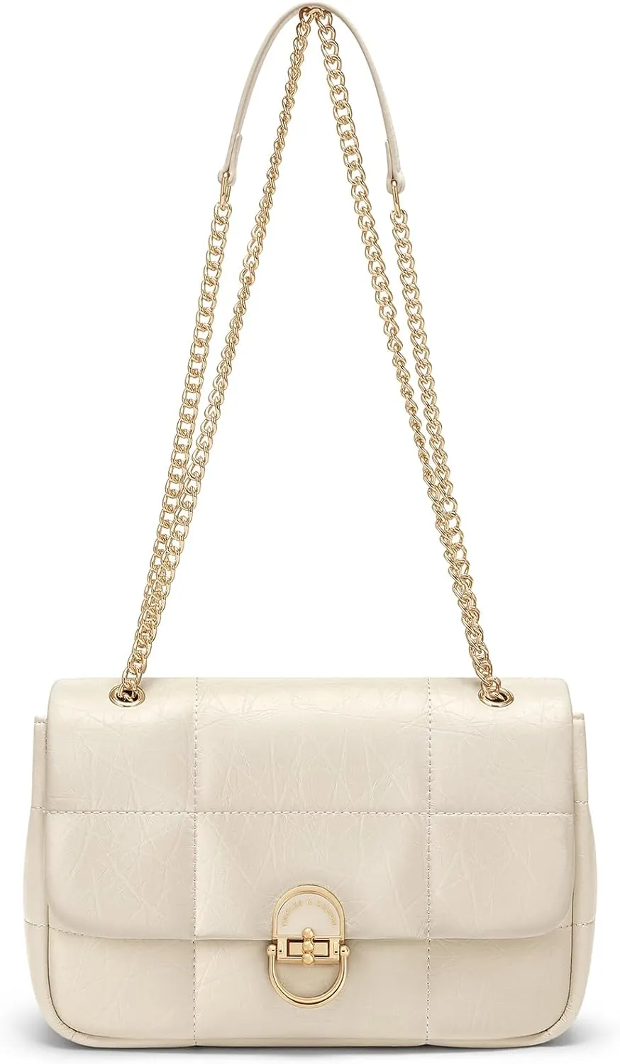 Cnoles Crossbody Bags for Women Fashion Leather Shoulder Bag with Chain Strap Trendy Clutch Purse Satchel Purse Handbag