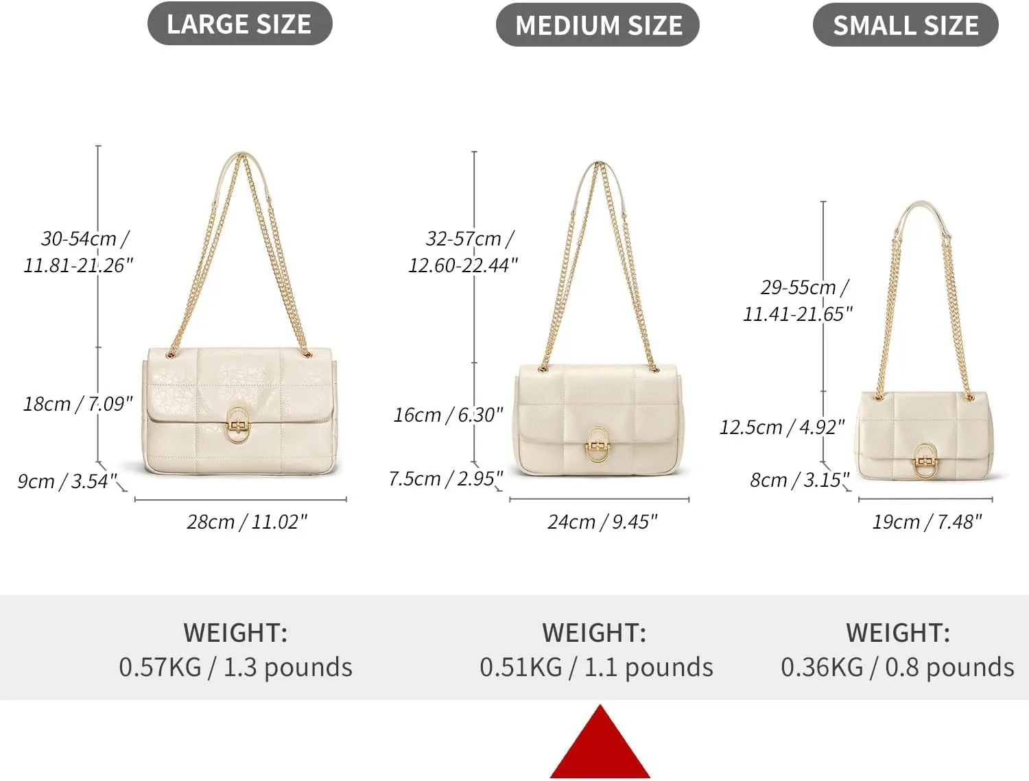 Cnoles Crossbody Bags for Women Fashion Leather Shoulder Bag with Chain Strap Trendy Clutch Purse Satchel Purse Handbag