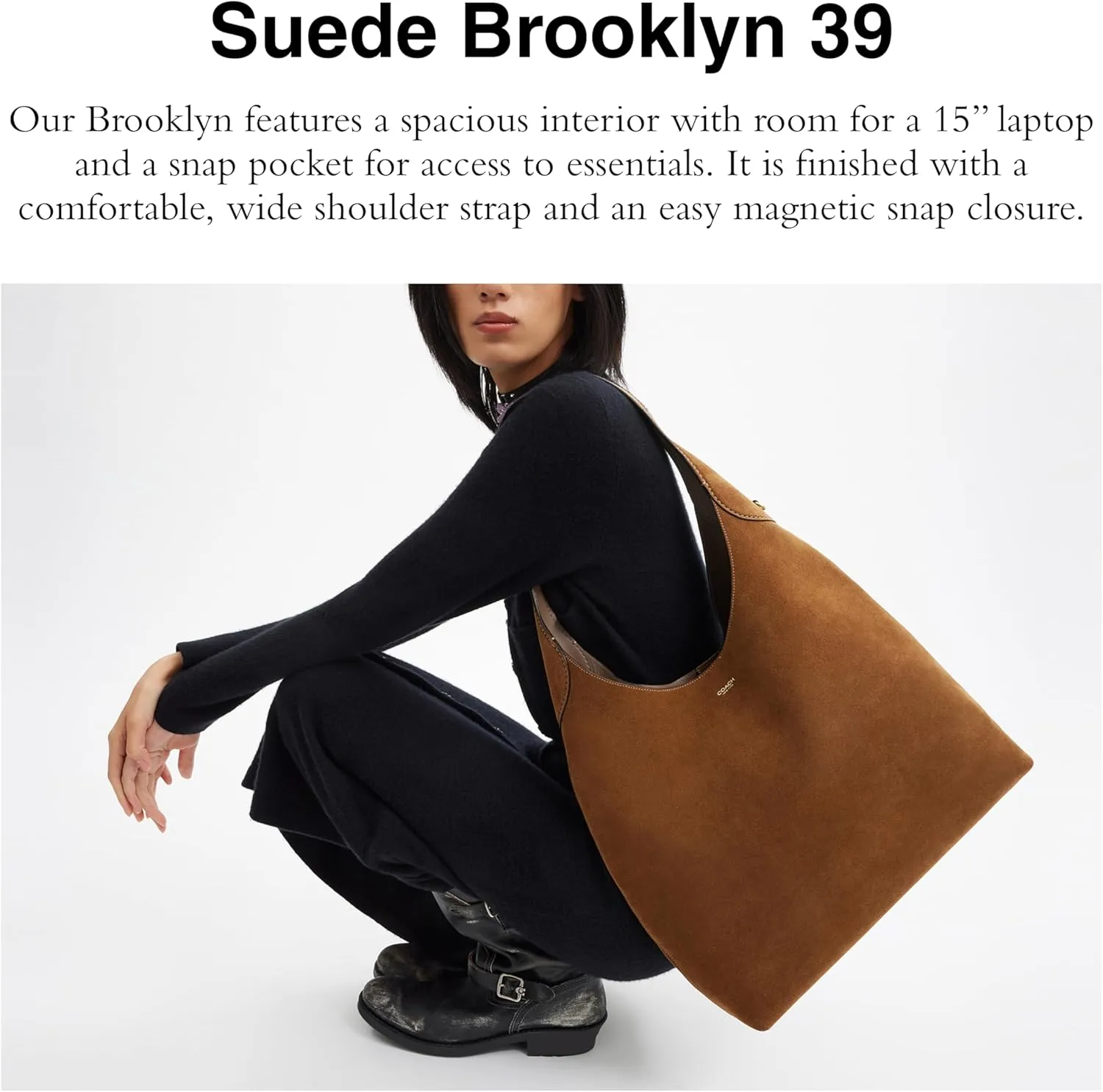 Coach Suede Brooklyn Shoulder Bag 39