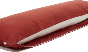 Comodo Original CMC9150R Body Pillow Cover with Zipper 100% Cotton Dakimakura Pillow Case [Made in Japan] (Brick Orange, 20 x 60 inch (150cm x 50cm))