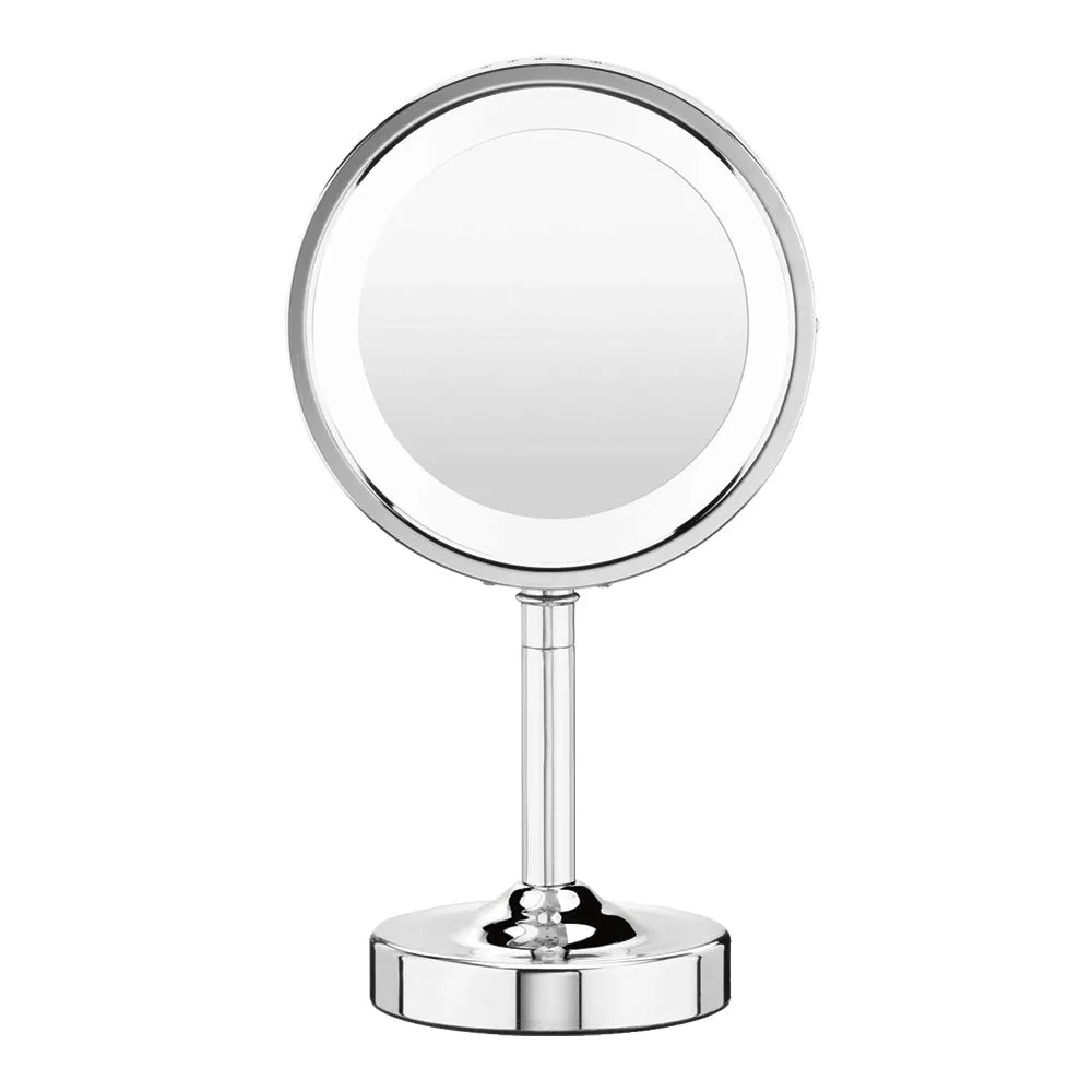 Conair Double-Sided Lighted Makeup Mirror - Lighted Makeup Mirror; 1x/5x magnification; Polished Chrome Finish