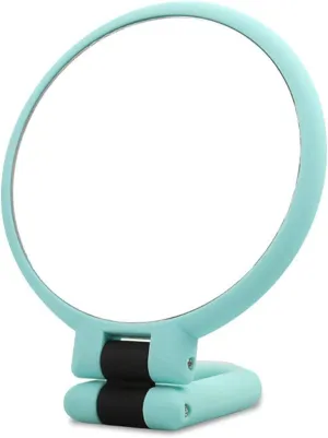 Cosmetic Mirror 10x Makeup Mirror Round Makeup Mirror Portable Handheld Makeup Travel Magnifier Desktop with Handle Makeup Tools Make Up Mirrors(Green)