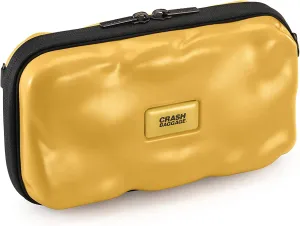 CRASH BAGGAGE Mini Icon Bag - Hardshell Travel Crossbody, Clutch & Sling Bag with Removable Shoulder Strap, Polycarbonate Case, Secure Interior Pocket - Mustard Yellow