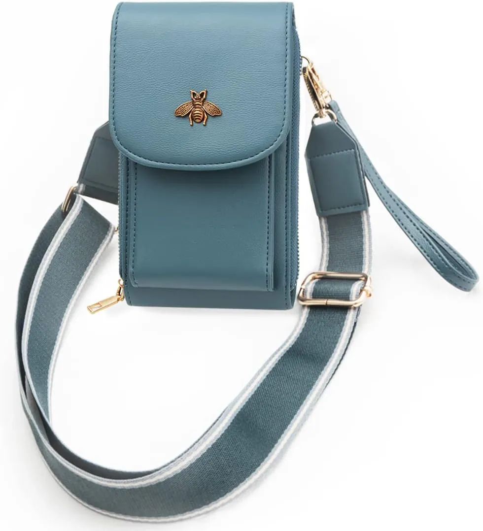CrossBody Bags with Touchscreen Cell Phone Purse Window Zipper Pocket,RFID Blocking Card Holder iPhone bag for Women