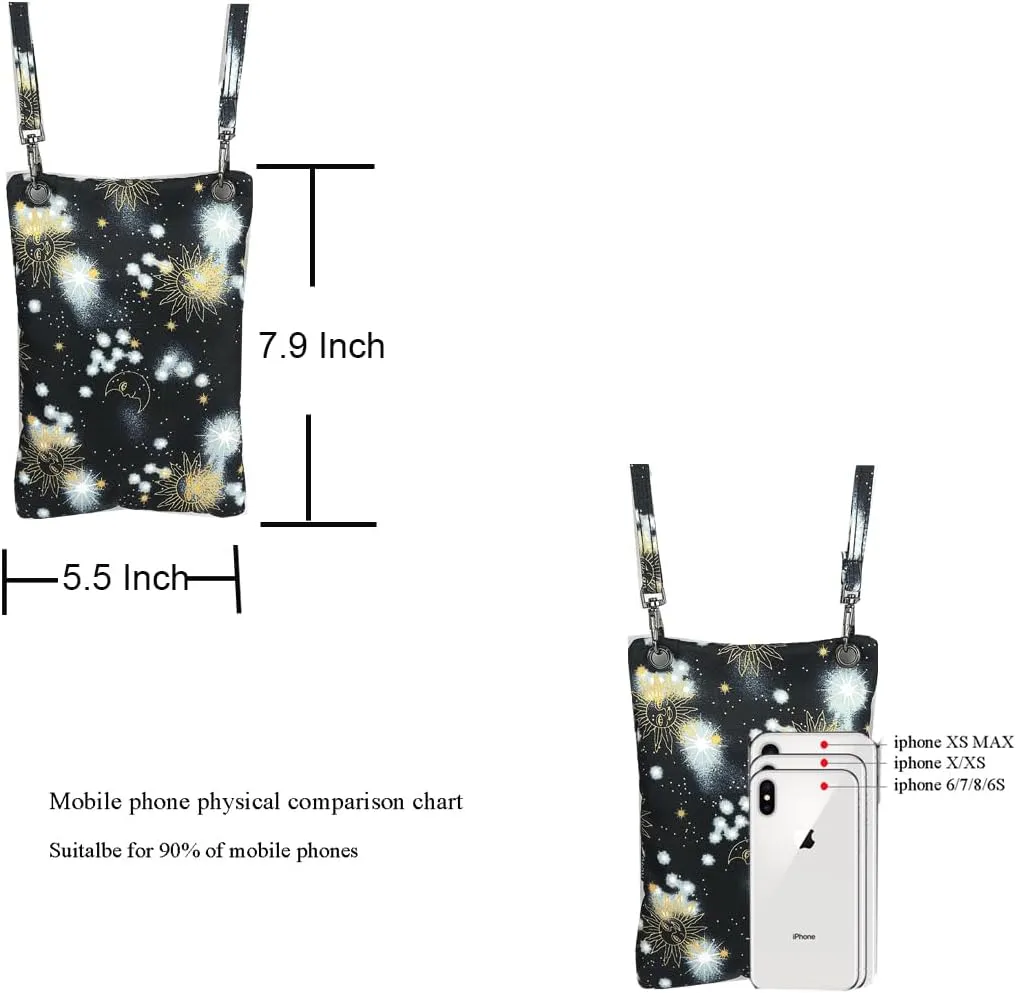 Crossbody Phone Bag Purse RFID Blocking Passport Travel Neck Wallet for Women