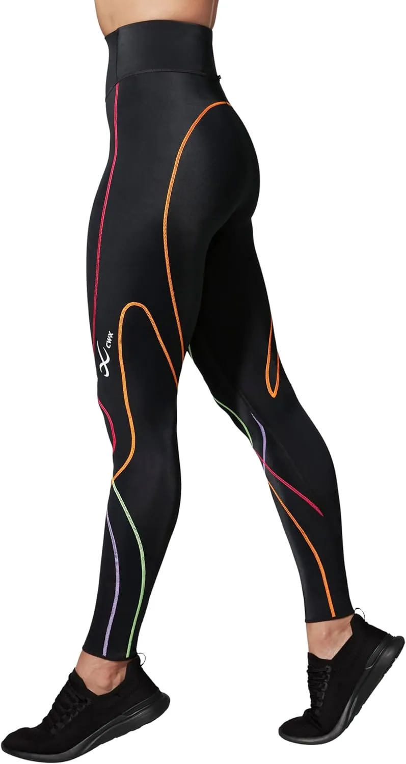 CW-X Women's Stabilyx 3.0 Joint Support 3/4 Capri Compression Tight, High-Rise Leggings with Back Phone Pocket for Running