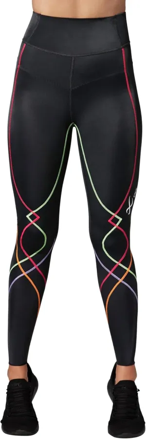 CW-X Women's Stabilyx 3.0 Joint Support 3/4 Capri Compression Tight, High-Rise Leggings with Back Phone Pocket for Running