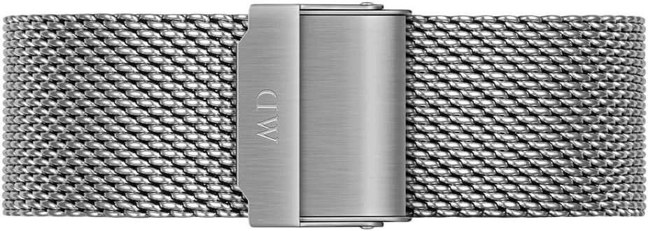 Daniel Wellington Classic Men’s Watch - 40mm Case, Japanese Quartz Movement, Mesh Stainless Steel or Leather Strap, Water Resistant, Analog Watch for Men