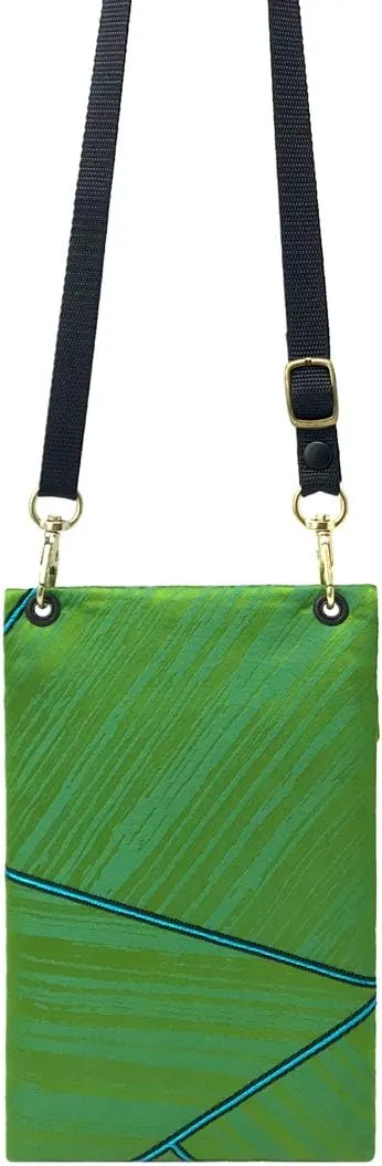 Danny K. Women's Tapestry Crossbody Cell Phone or Passport Purse, Handmade in USA
