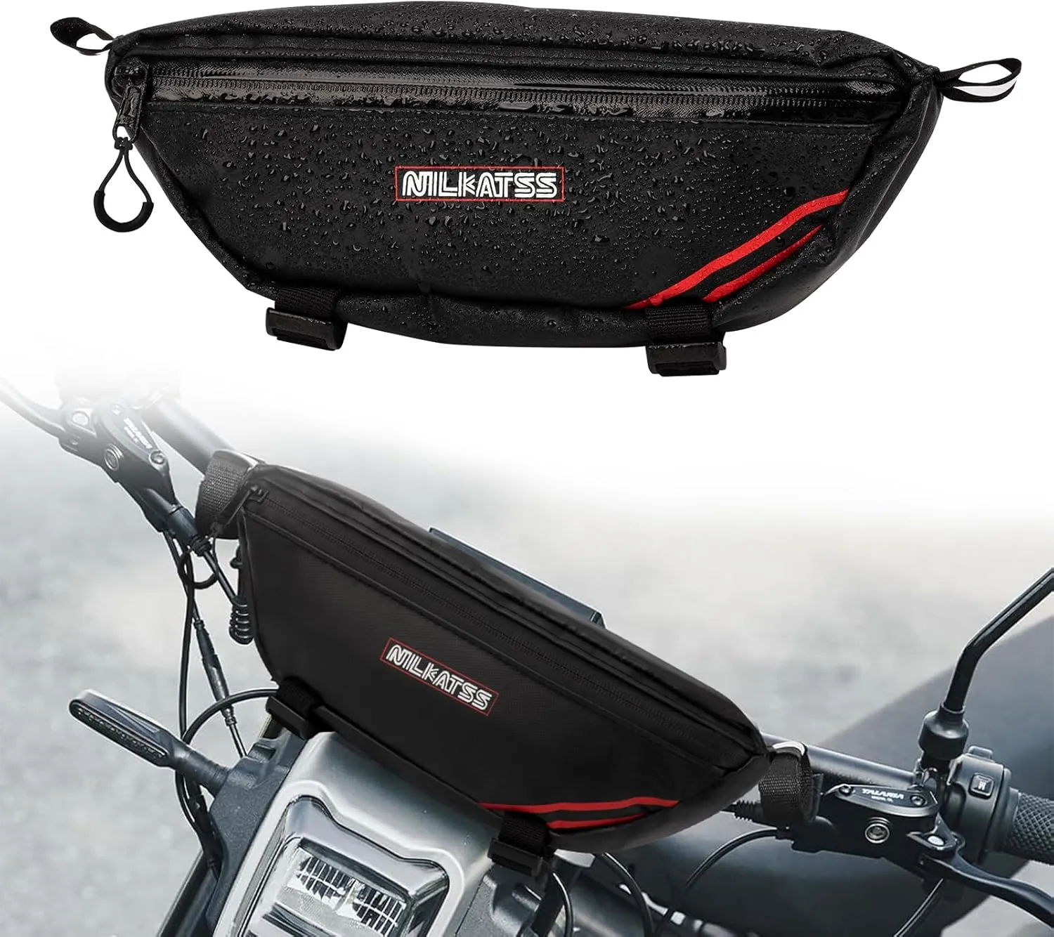 Dirt Bike Handlebar Bag - Waterproof & Durable Motorbike Tool Bags, Fits Light Bee Sur Ron S/X/ X160/ X260 Segway Talaria Sting, Secure Storage for Keys, Wallet & Phone