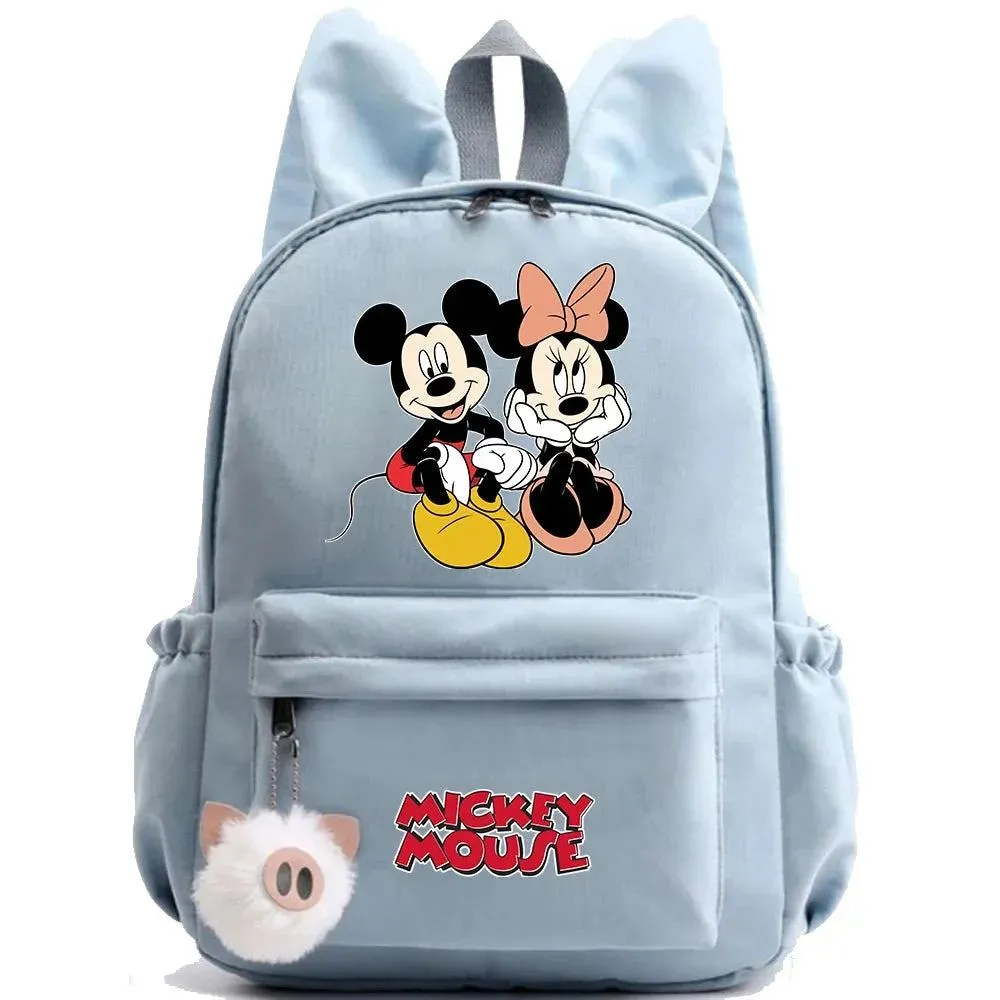Disney Mickey Mouse Backpack for Girl Boy Student Teenager Children Rucksack Women Cute Casual School Bag Kids Birthday Gift Toy