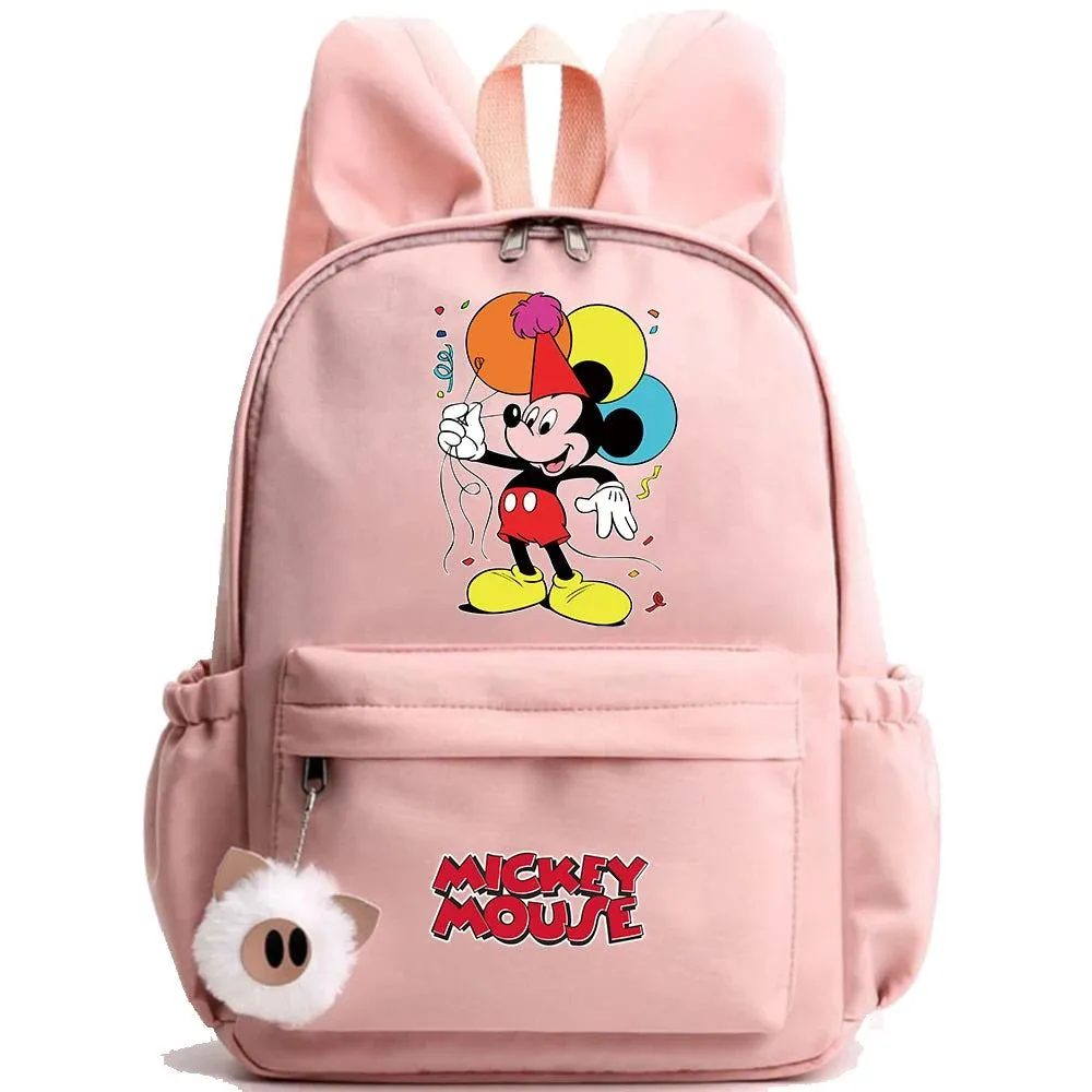 Disney Mickey Mouse Backpack for Girl Boy Student Teenager Children Rucksack Women Cute Casual School Bag Kids Birthday Gift Toy