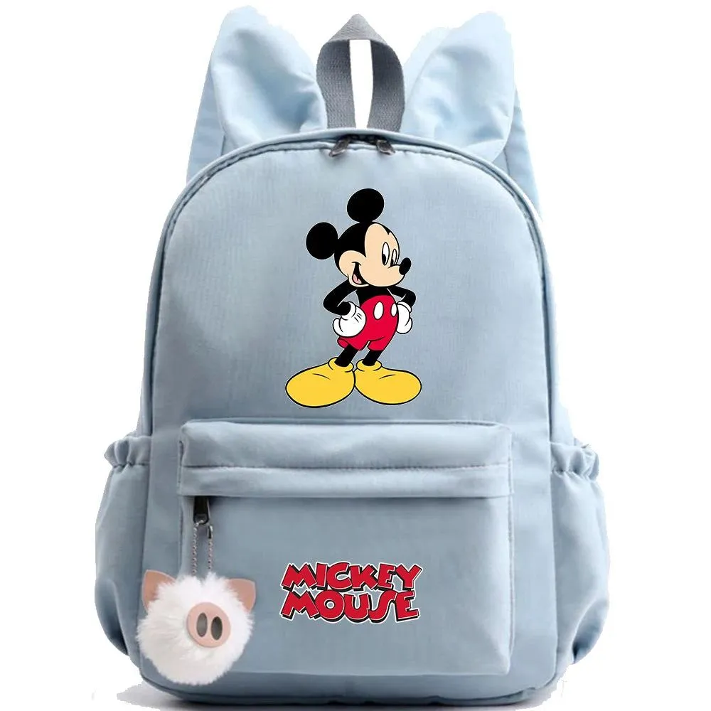 Disney Mickey Mouse Backpack for Girl Boy Student Teenager Children Rucksack Women Cute Casual School Bag Kids Birthday Gift Toy