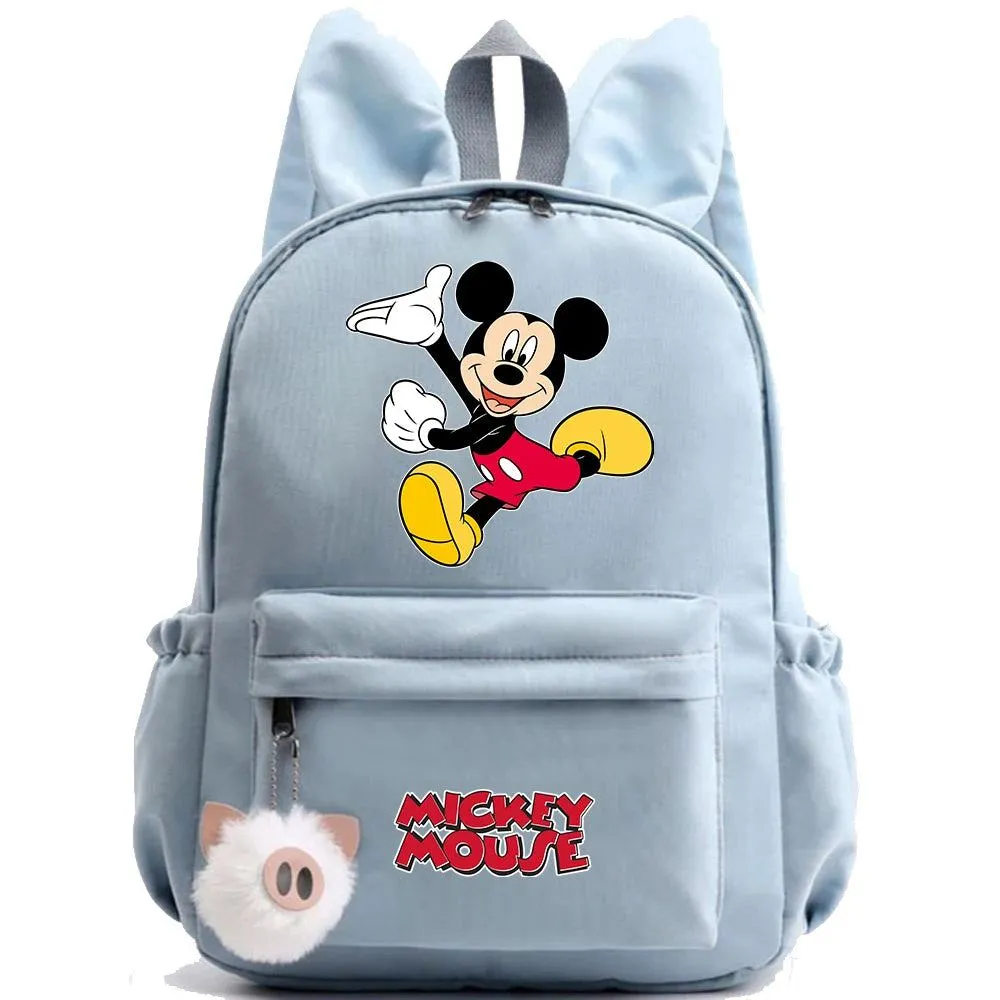 Disney Mickey Mouse Backpack for Girl Boy Student Teenager Children Rucksack Women Cute Casual School Bag Kids Birthday Gift Toy