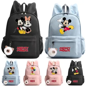 Disney Mickey Mouse Backpack for Girl Boy Student Teenager Children Rucksack Women Cute Casual School Bag Kids Birthday Gift Toy