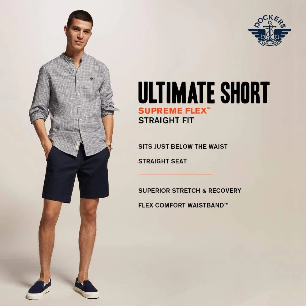 Dockers Men's Ultimate Straight Fit Supreme Flex Shorts (Standard and Big & Tall)