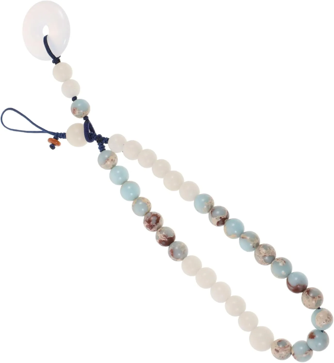 DOITOOL Jade Phone Chain Rope Chinese Style Detachable Short Wrist Strap for Cell Phone for Organizing and