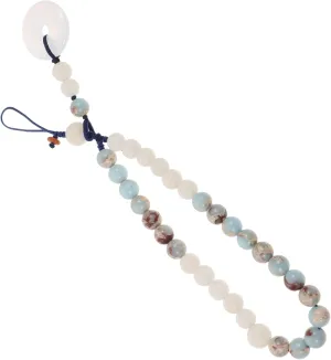 DOITOOL Jade Phone Chain Rope Chinese Style Detachable Short Wrist Strap for Cell Phone for Organizing and