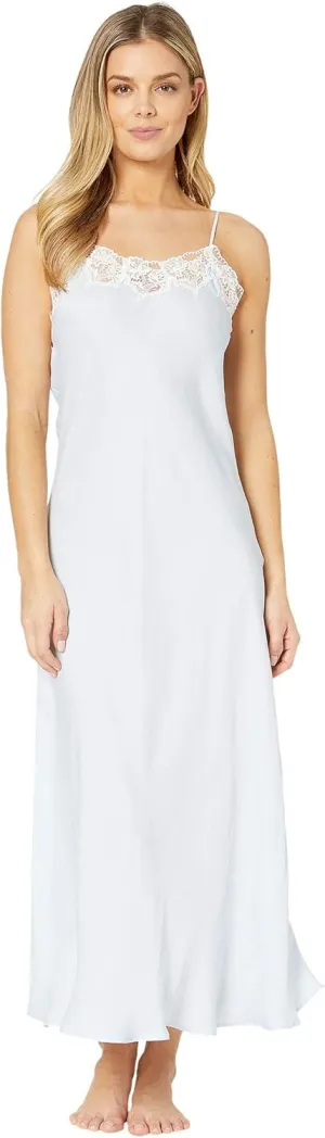Eileen West Nightgowns for Women, Santorini Soft Satin Lace Bridal Gown