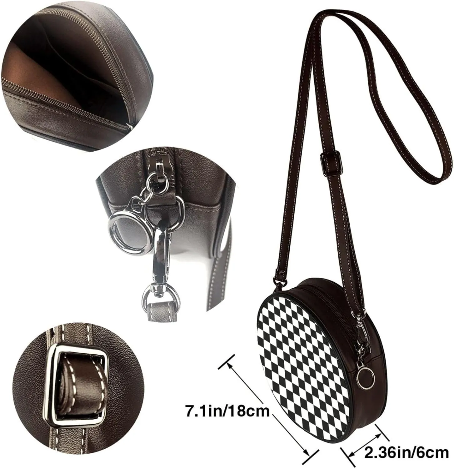 Elegant Leather Crossbody Handbag for Women