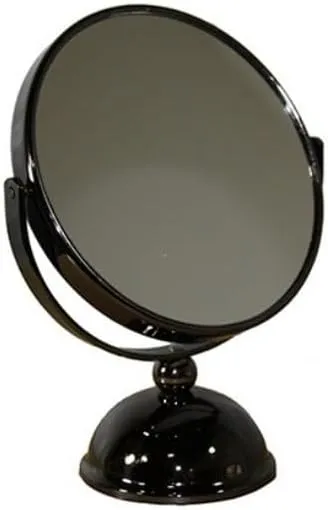 Enhance Your Beauty Routine with 5.5" Makeup Mirror, 3X Magnification, Elegant Black Finish