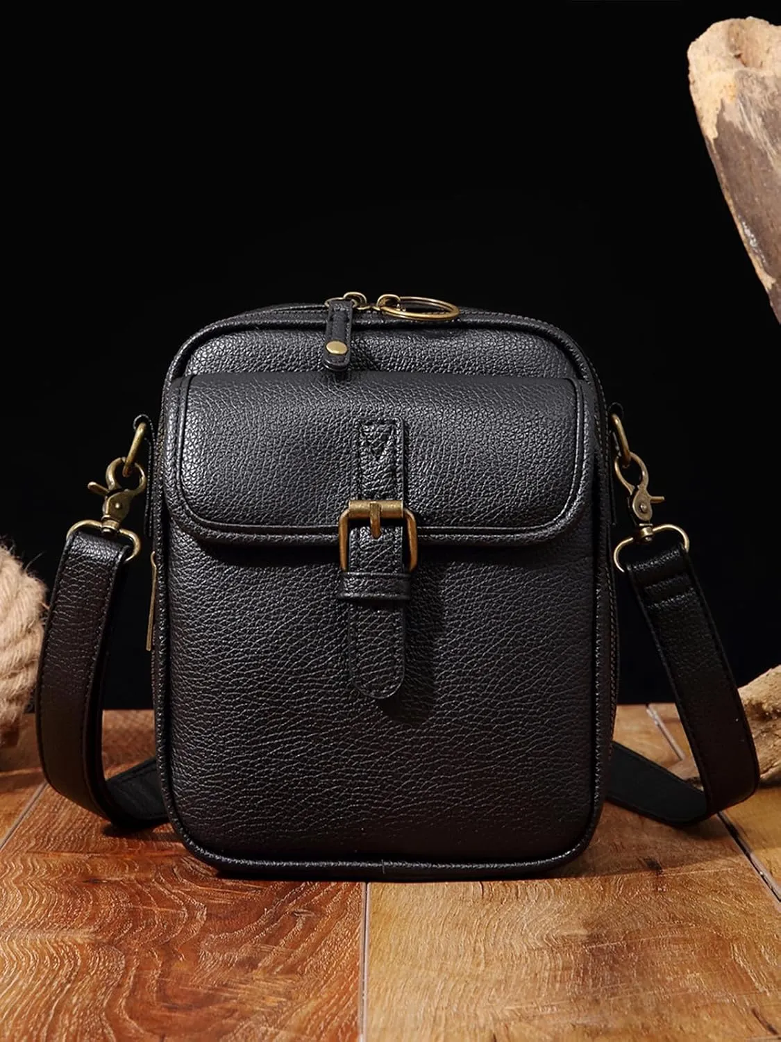 ENOPINK Cross Body Bag for Woman PU Leather Shoulder Bag Crossbody Purse with Card Slots