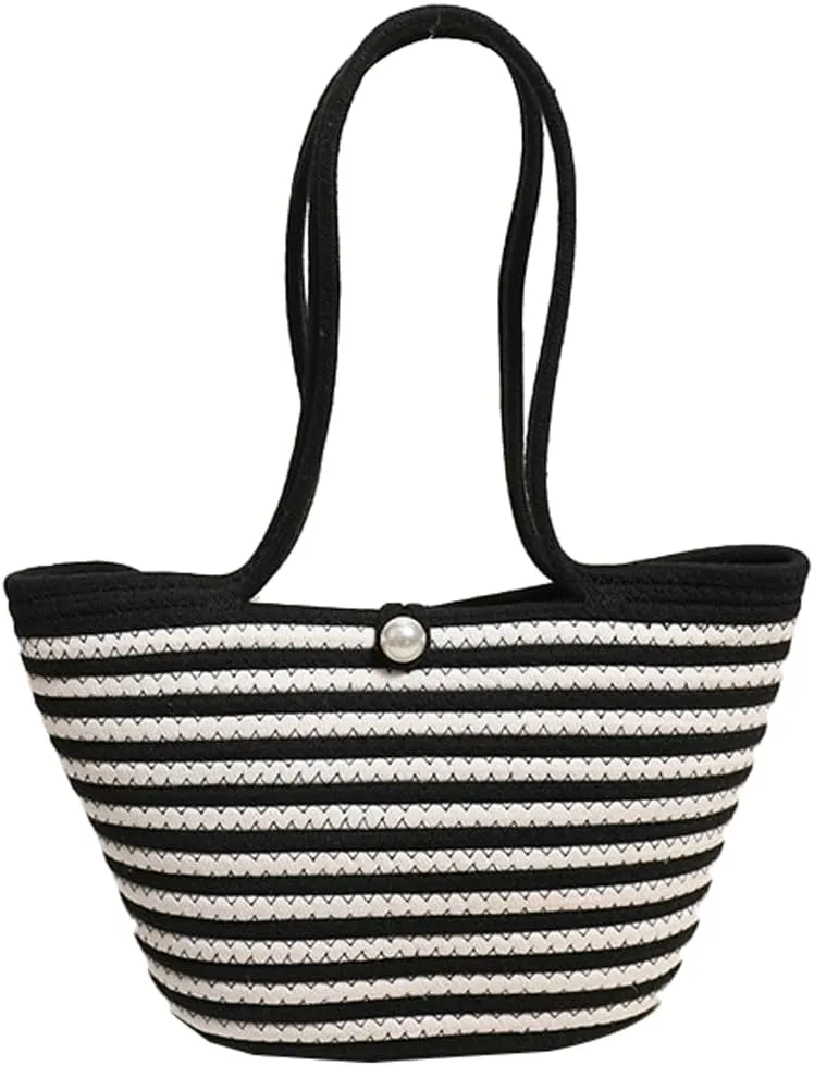 Epsion Women's Summer Woven Tote Bag Handbag Straw Shoulder Bag Hobo Chic Purse Travel 2025