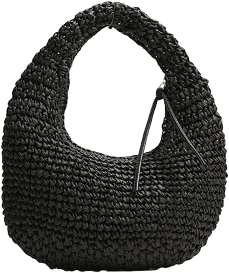 Epsion Women's Woven Shoulder Bag Straw Small Tote Handbags Beach Summer Hobo Natural Chic Travel Purses 2025
